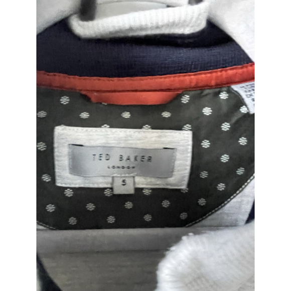 Ted Baker London, Men’s 5 (X-Large) , Full Zip Quilted Gray Sweatshirt - Picture 3 of 12